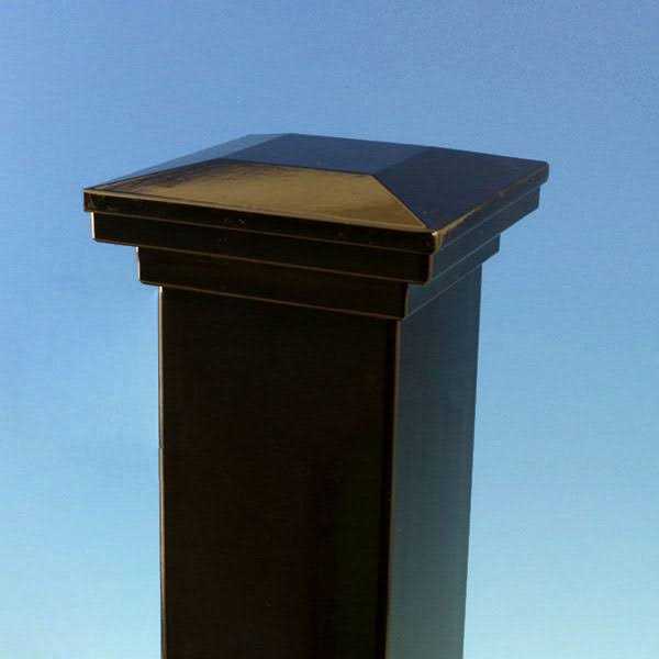 Flat Pyramid Post Cap Fortress Accents - Zenithce
