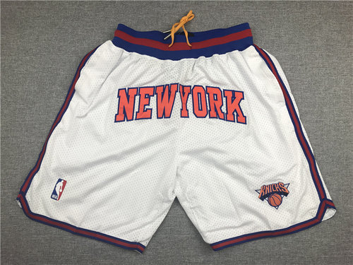 Knicks White Just Don Mesh Shorts - Zenithce
