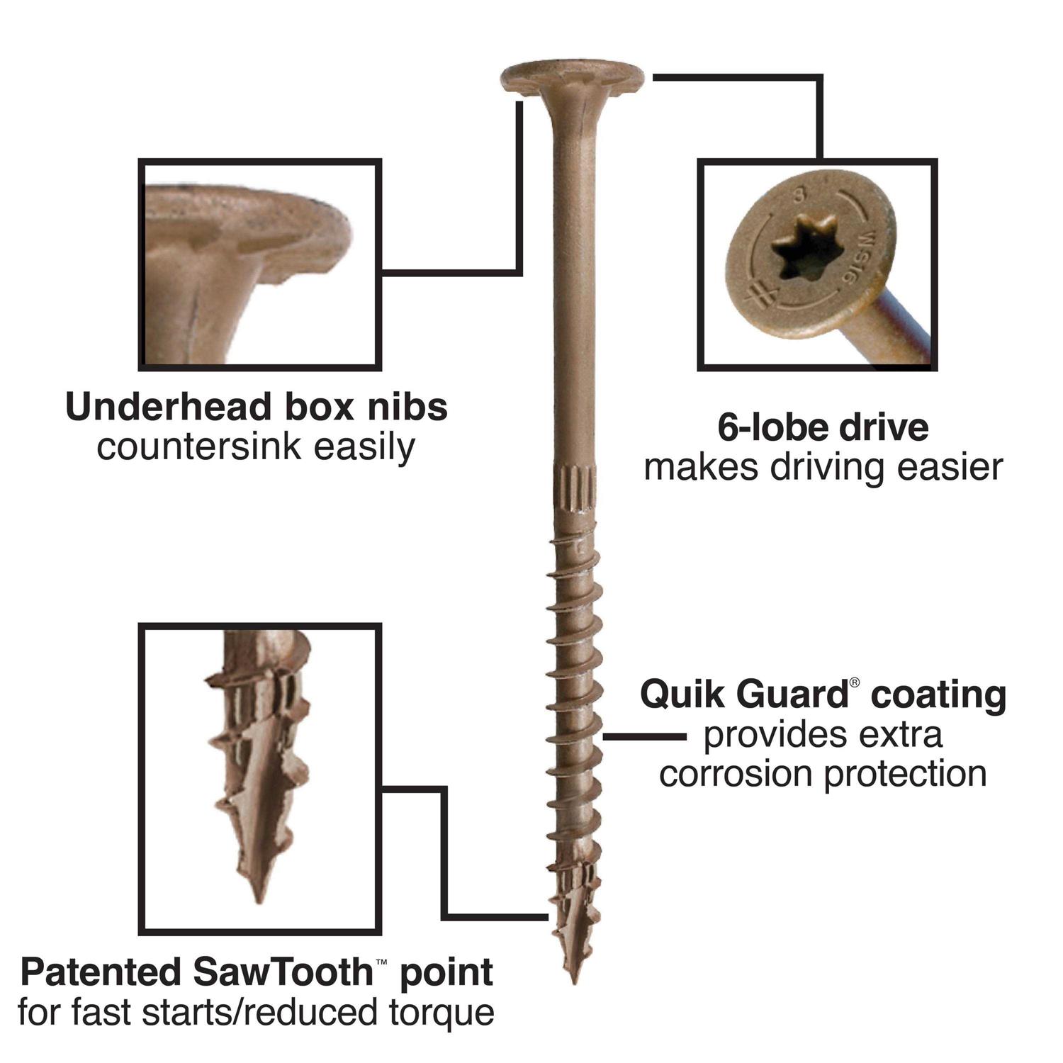 Simpson Strong-Tie SDWH271200GR30 HDG Timber Hex Structural Screw - Zenithce