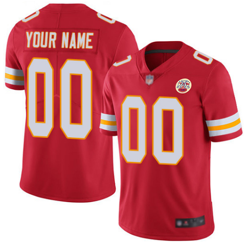 Chiefs Customized Red Vapor Untouchable Limited Stitched Jersey - Zenithce
