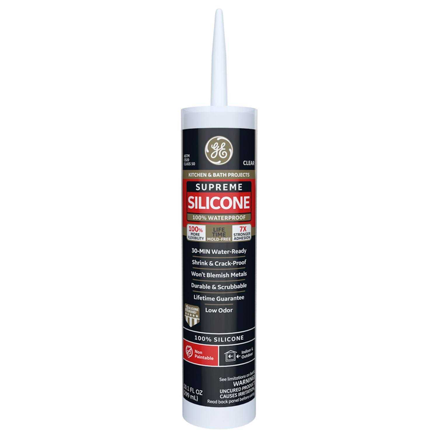 GE Supreme Silicone Kitchen & Bath Sealant - Zenithce