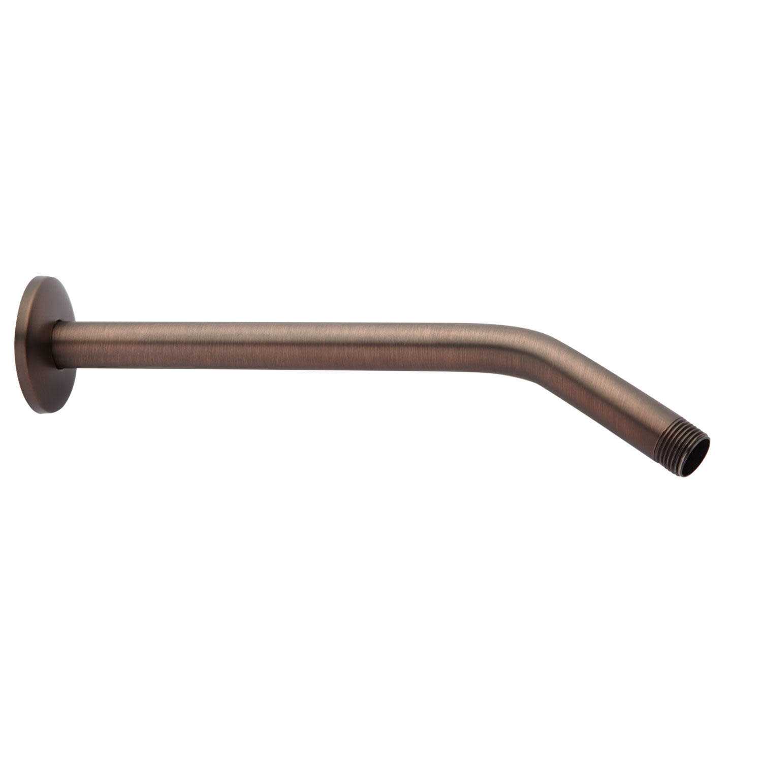 Signature Hardware 909606-10 10 inch Wall Mounted Standard Shower Arm and Flange – Nickel, Silver - Zenithce