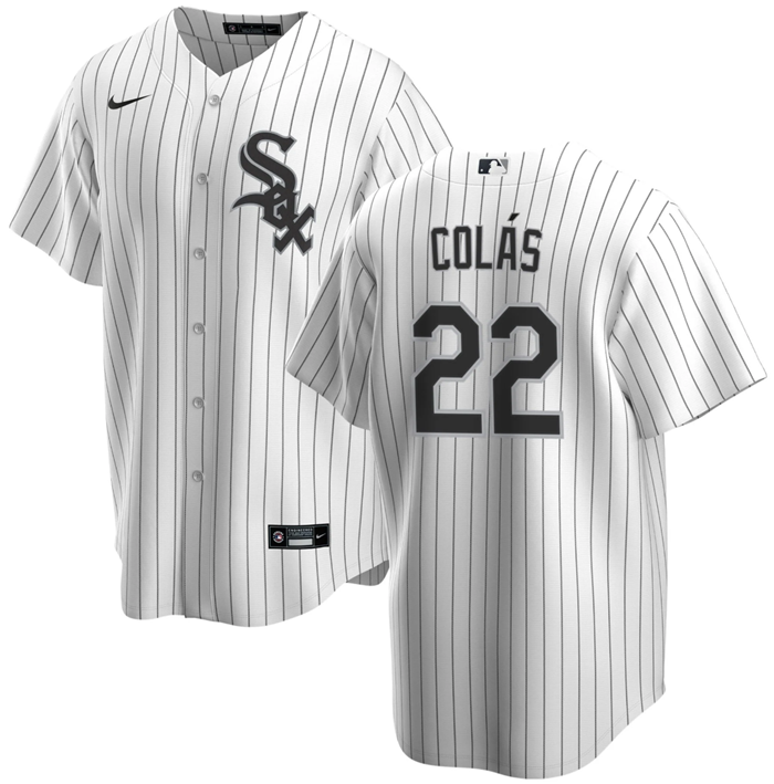 Chicago White Sox #22 Oscar Colás White Cool Base Stitched Jersey - Zenithce