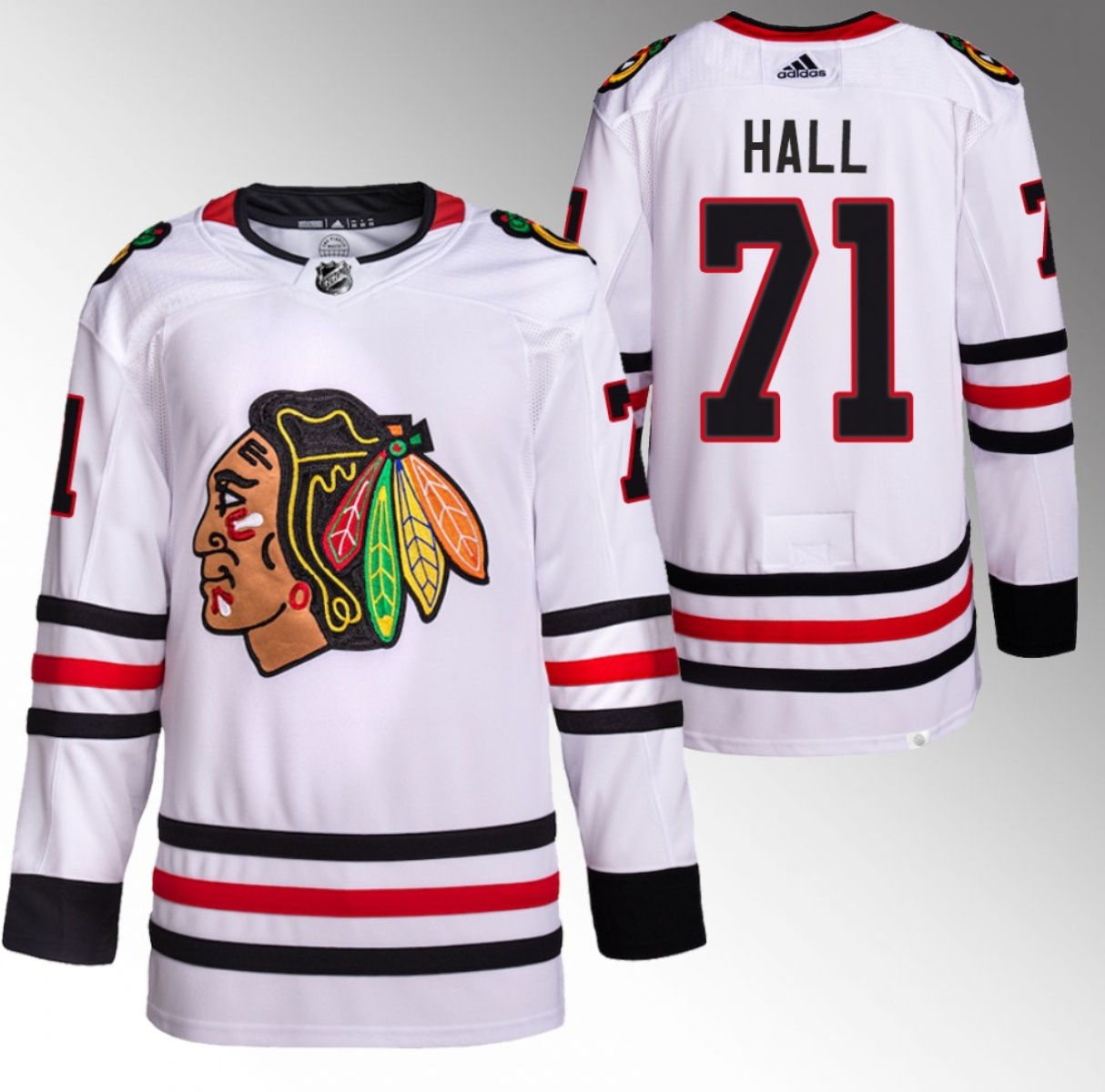 Chicago Blackhawks #71 Taylor Hall White Stitched Jersey - Zenithce