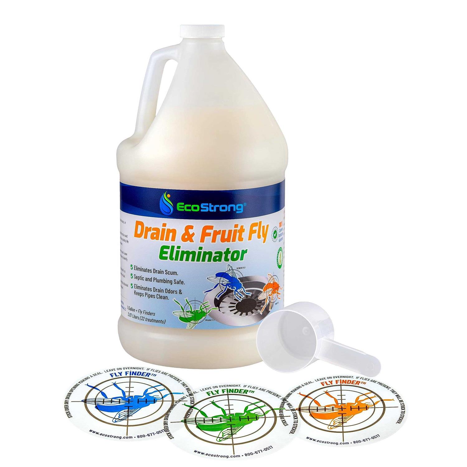 Fruit Fly Drain Treatment Drain Fly Eliminator All-Natural, Eliminates Gnats, Sewer Flies and More - Zenithce