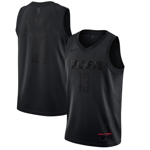 Rockets #13 James Harden Black MVP Swingman Jersey - Zenithce