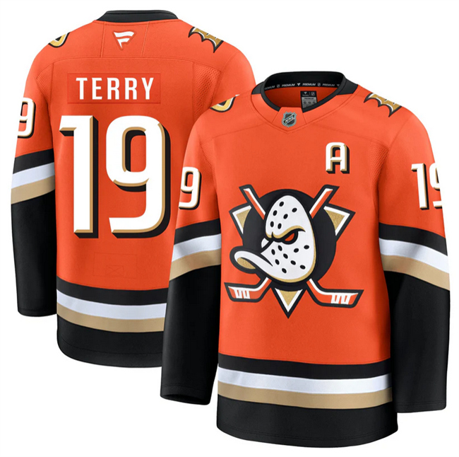 Anaheim Ducks #19 Troy Terry Orange 2026 Home Stitched Jersey - Zenithce