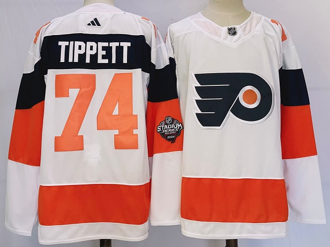 Philadelphia Flyers #74 Owen Tippett White 2023-2024 Stadium Series Stitched Jersey - Zenithce