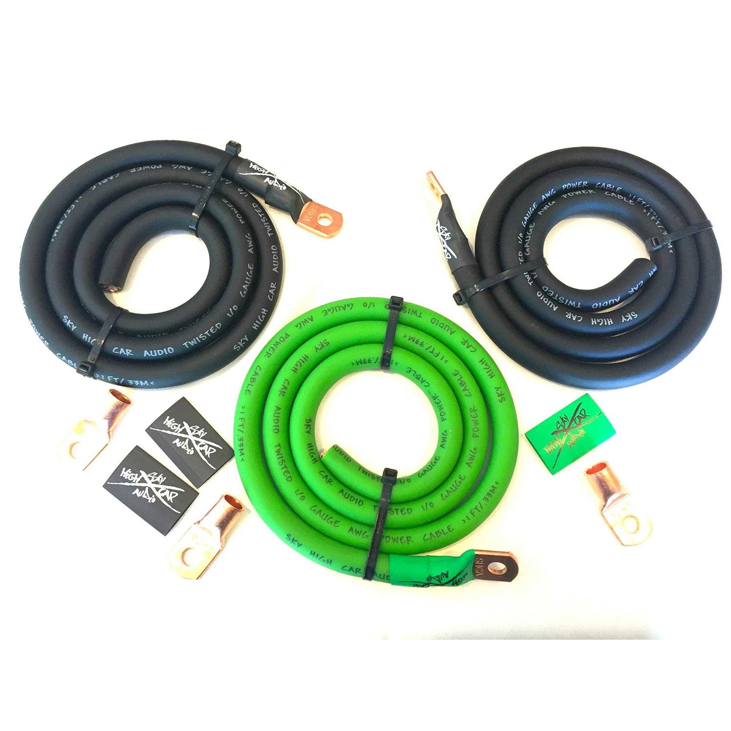 Sky High Car Audio Sky High Oversized 4 Gauge Big 3 Upgrade - Zenithce