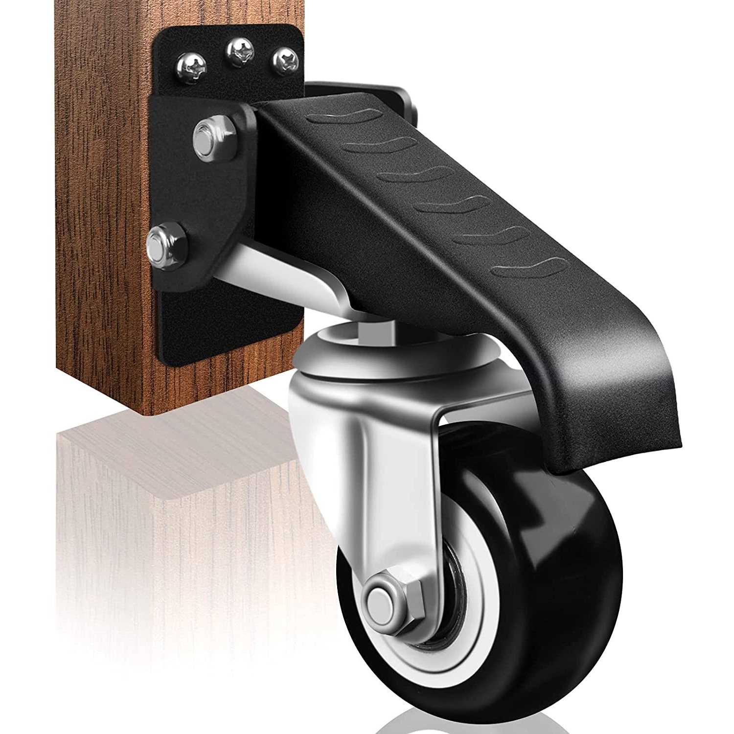 Spacecare Mobile Roller with 4 Locking Wheels Adjustable Furniture Dolly Washing Machine Stand Refrigerator Base Moving Cart - Zenithce