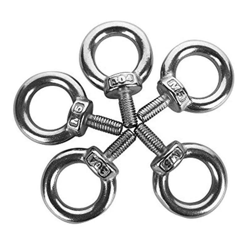 Eowpower 5Pcs Male Thread Machinery Shoulder Lifting Ring Eye Bolt - Zenithce