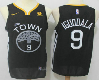 Golden State Warriors #9 Andre Iguodala Black 2017-2018 Swingman Rakuten Stitched Jersey - Zenithce