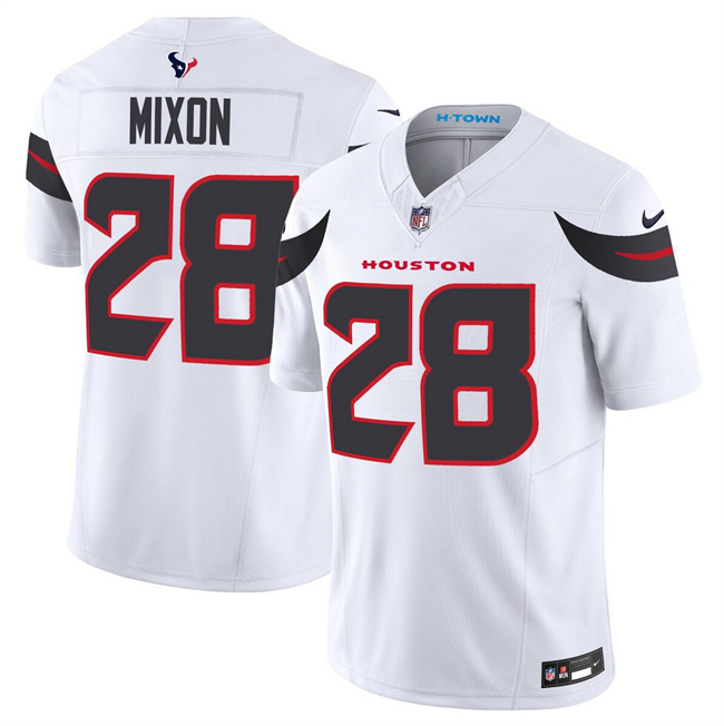 Houston Texans #28 Joe Mixon White 2024 Vapor F.U.S.E. Limited Stitched Jersey - Zenithce