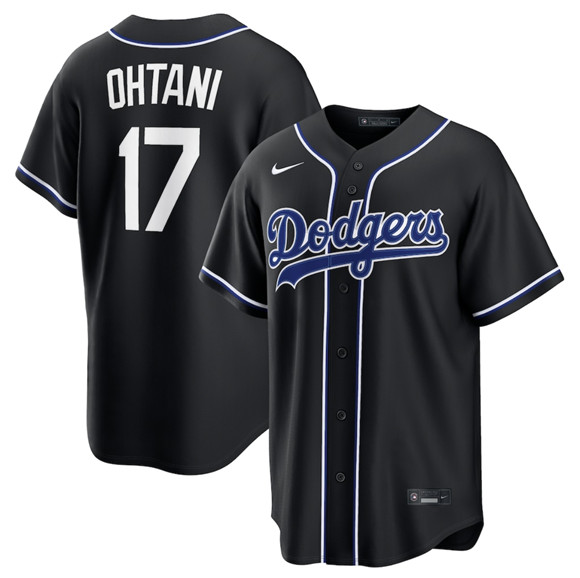 Los Angeles Dodgers #17 Shohei Ohtani 2026 Black Out Stitched Jersey - Zenithce