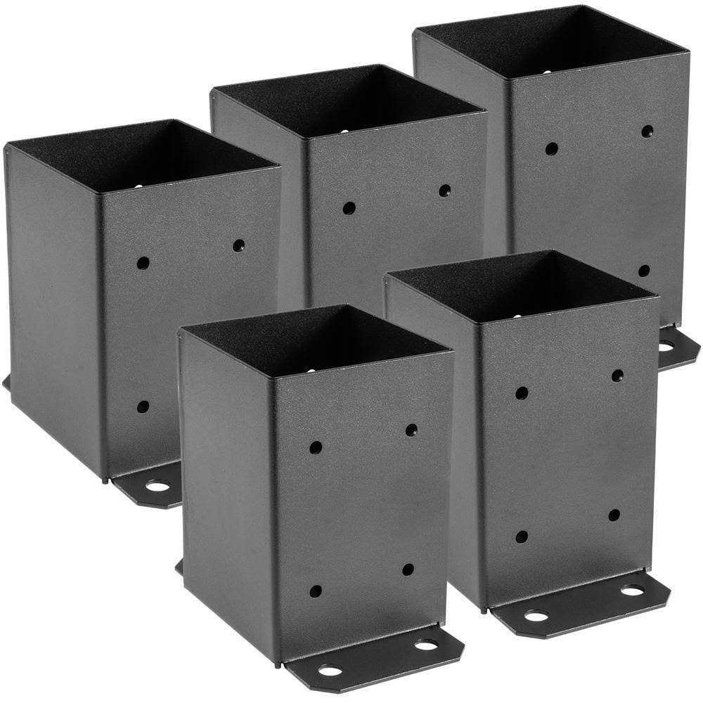 VEVOR 4 in. x 4 in. Post Base Deck Post Base Post Bracket Fence Post Anchor Deck Post Base - Zenithce