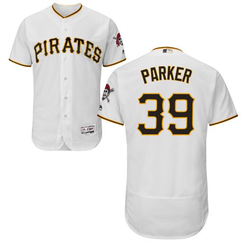 Pirates #39 Dave Parker White Flexbase Authentic Collection Stitched Jersey - Zenithce