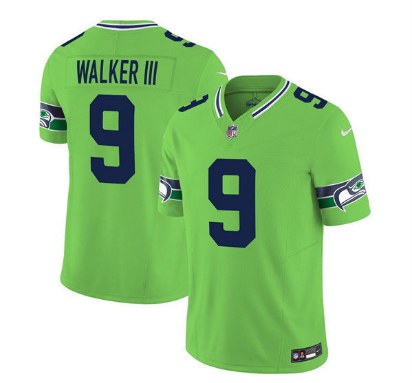 Seattle Seahawks #9 Kenneth Walker III 2023 F.U.S.E. Green Limited Stitched Jersey - Zenithce