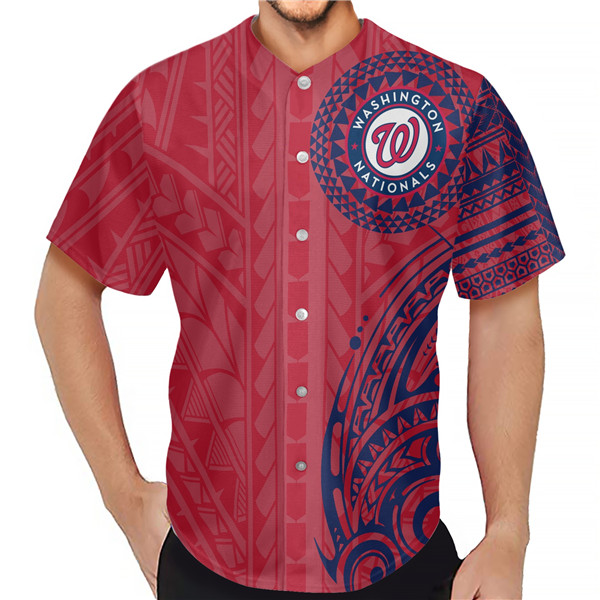 Washington Nationals Red Baseball Jersey - Zenithce