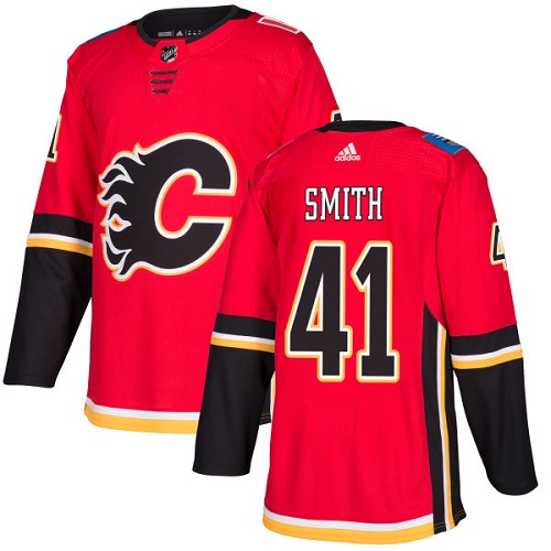 Calgary Flames #41 Mike Smith Red Stitched Jersey - Zenithce