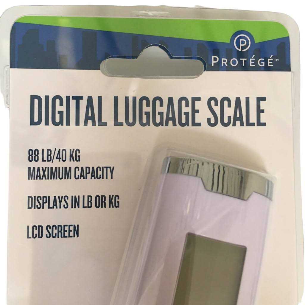 Protege 80lb Capacity Manual Travel Luggage Scale with Strap - Zenithce