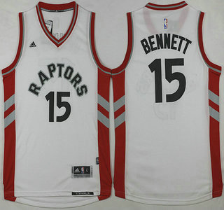 Toronto Raptors #15 Anthony Bennett Revolution 30 Swingman 2015-16 New White Jersey - Zenithce