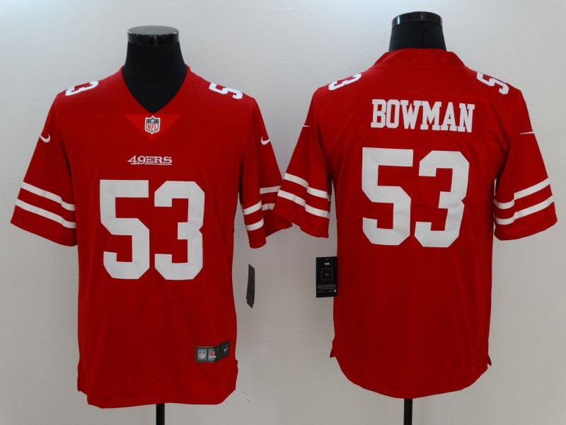 San Francisco 49ers #53 NaVorro Bowman Nike Scarlet Vapor Untouchable Limited Stitched Jersey - Zenithce
