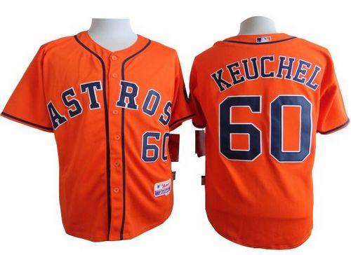 Astros #60 Dallas Keuchel Orange Cool Base Stitched Jersey - Zenithce