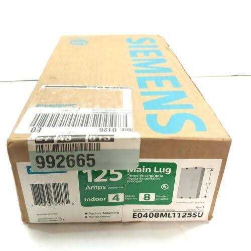 Siemens E0204ML1060SU 60 Amp Main Lug Load Center - Zenithce