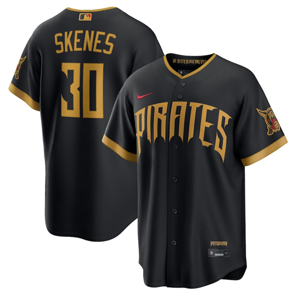 Pittsburgh Pirates #30 Paul Skenes Black 2026 City Connect Stadium Stitched Stitched Jersey - Zenithce