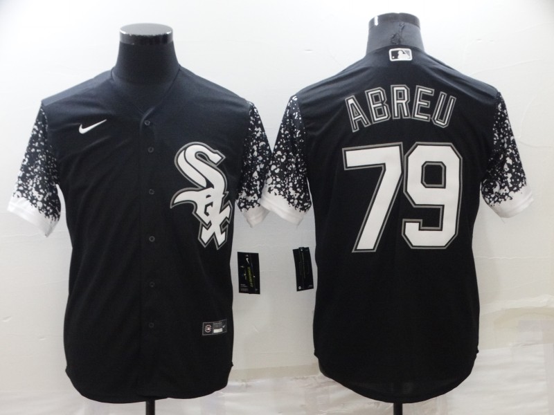 Chicago White Sox #79 Jose Abreu Black City Connect Cool Base Stitched Jersey - Zenithce