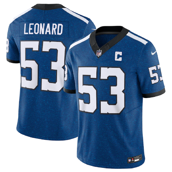 Indianapolis Colts #53 Shaquille Leonard Royal 2023 F.U.S.E. Indiana Nights Limited Stitched Jersey - Zenithce