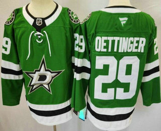 Dallas Stars #29 Jake Oettinger Green Authentic Jersey - Zenithce