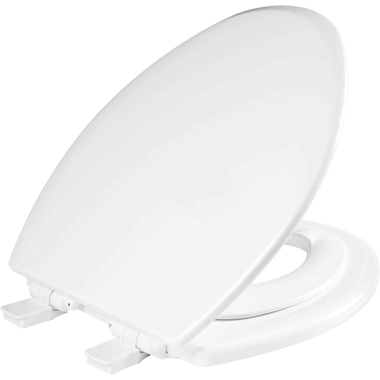 Mayfair by Bemis 1815CP 000 Elongated Cushioned Vinyl Soft Toilet Seat - Zenithce