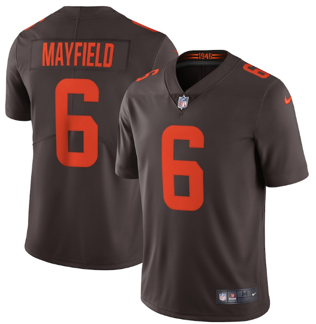 Cleveland Browns #6 Baker Mayfield New Brown Alternate Vapor Untouchable Limited Stitched Jersey - Zenithce