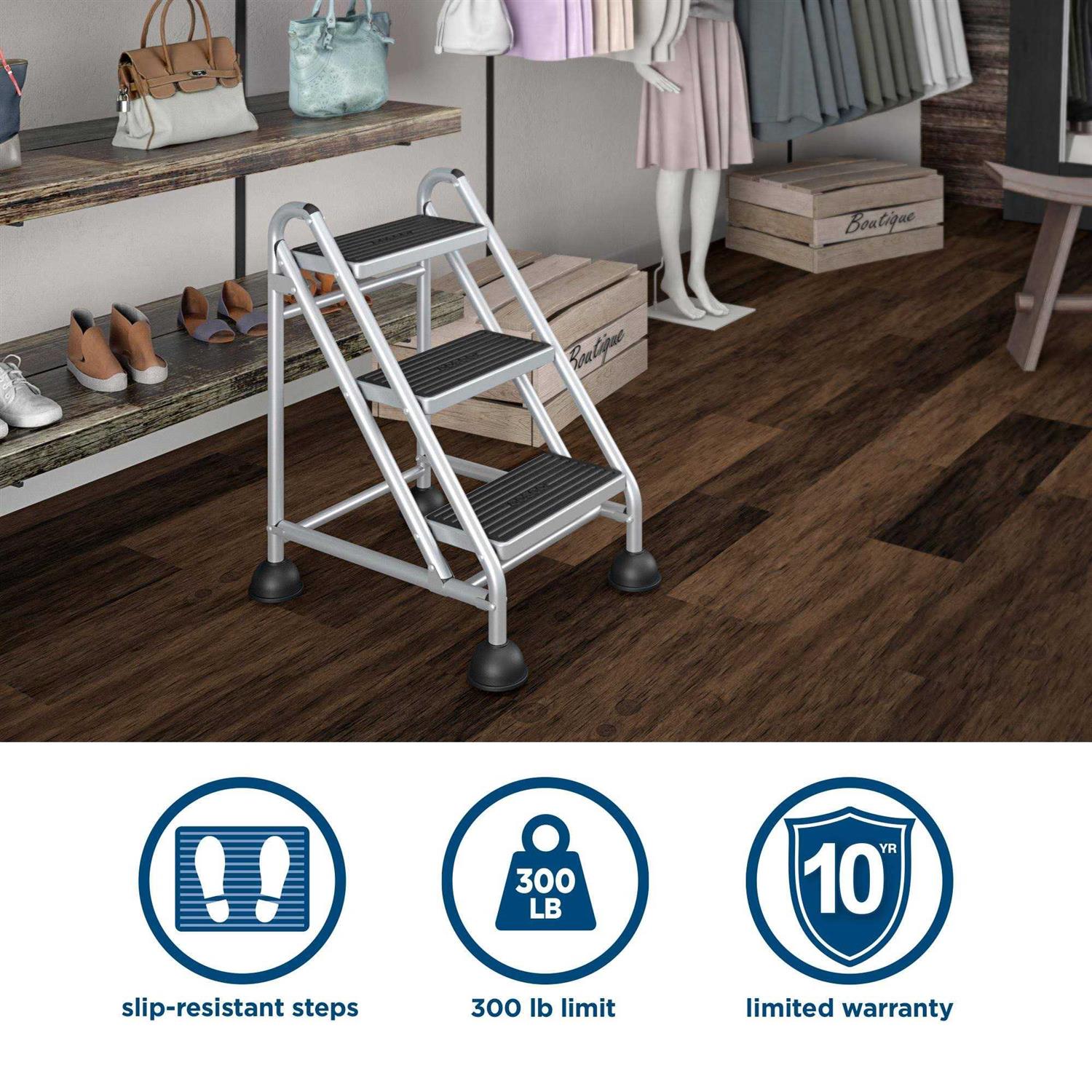Cosco 3-Step Big Step Folding Stool - Zenithce