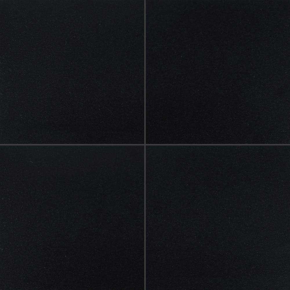 Premium 12 x 12 Granite Tile Black MSI - Zenithce