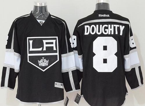 Kings #8 Drew Doughty Black Home Stitched Jersey - Zenithce