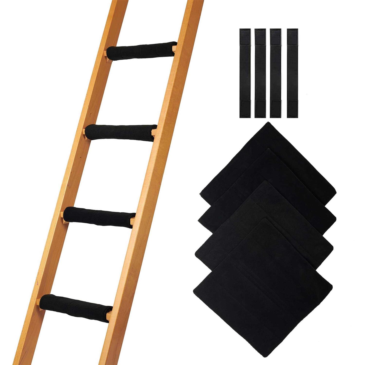 Hudson Comfort Bunk Bed Ladder Pads Soft Brushed Fabric for Foot Comfort with Anti Slip Dots on Bottom - Zenithce