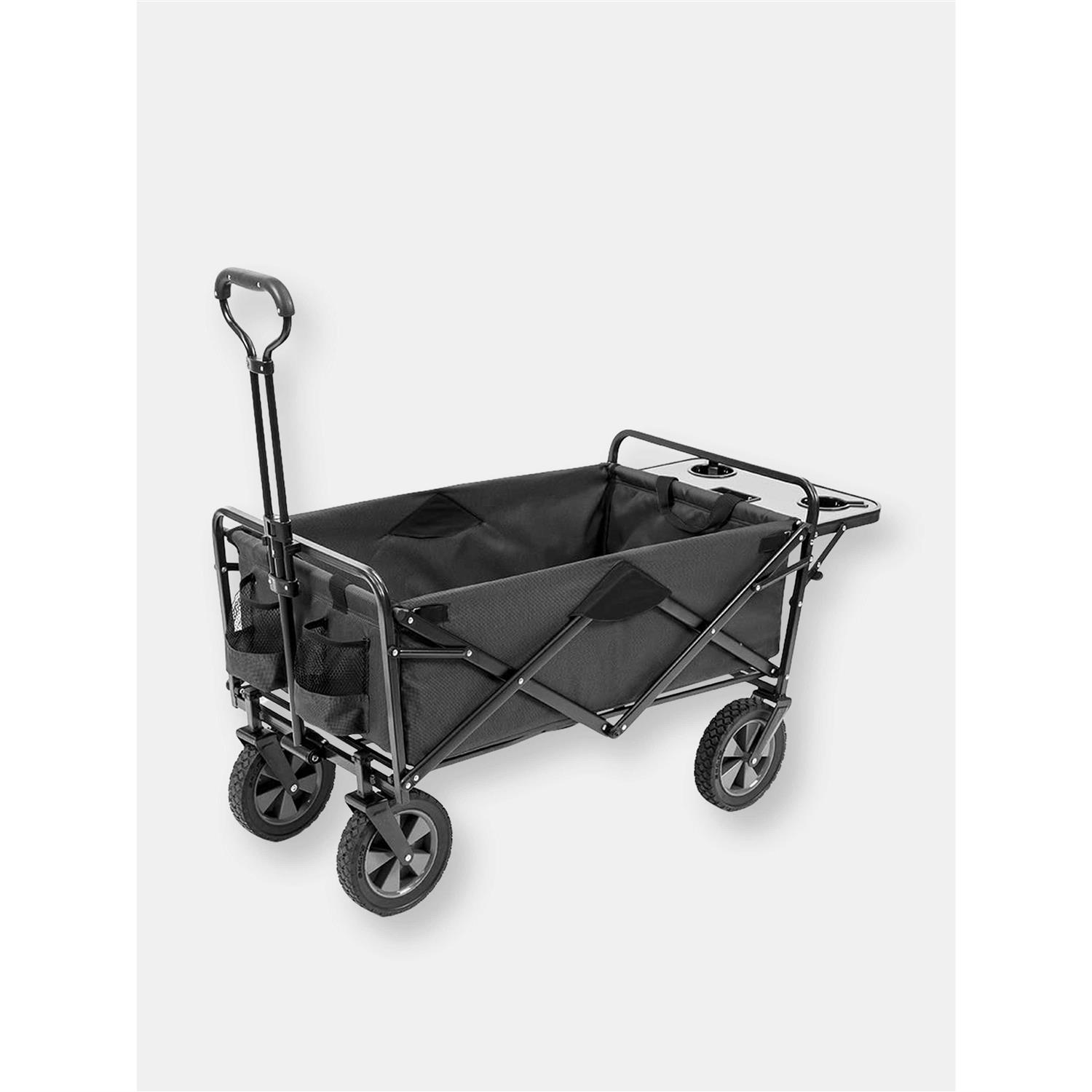 Mac Sports Collapsible Folding Outdoor Garden Utility Wagon with Table - Zenithce