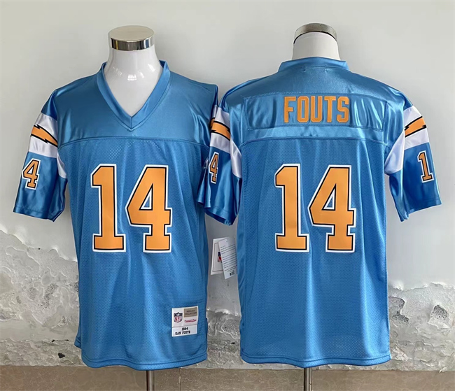 Los Angeles Chargers #14 Dan Fouts Blue Throwback Stitched Jersey - Zenithce