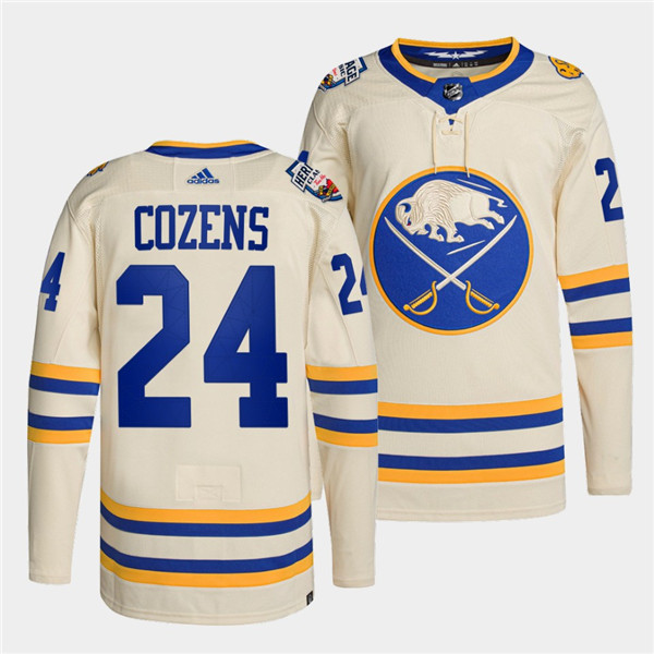 Buffalo Sabres #24 Dylan Cozens 2022 Cream Heritage Classic Stitched Jersey - Zenithce