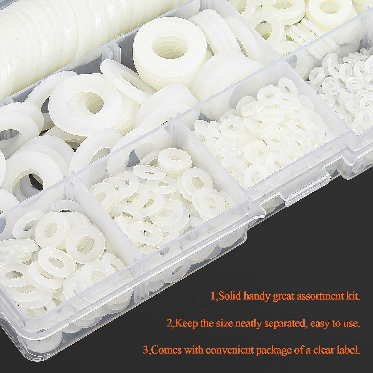 HELIFOUNER 50 Pieces Fender Washers 304 Stainless Steel Large Fender Washers - Zenithce