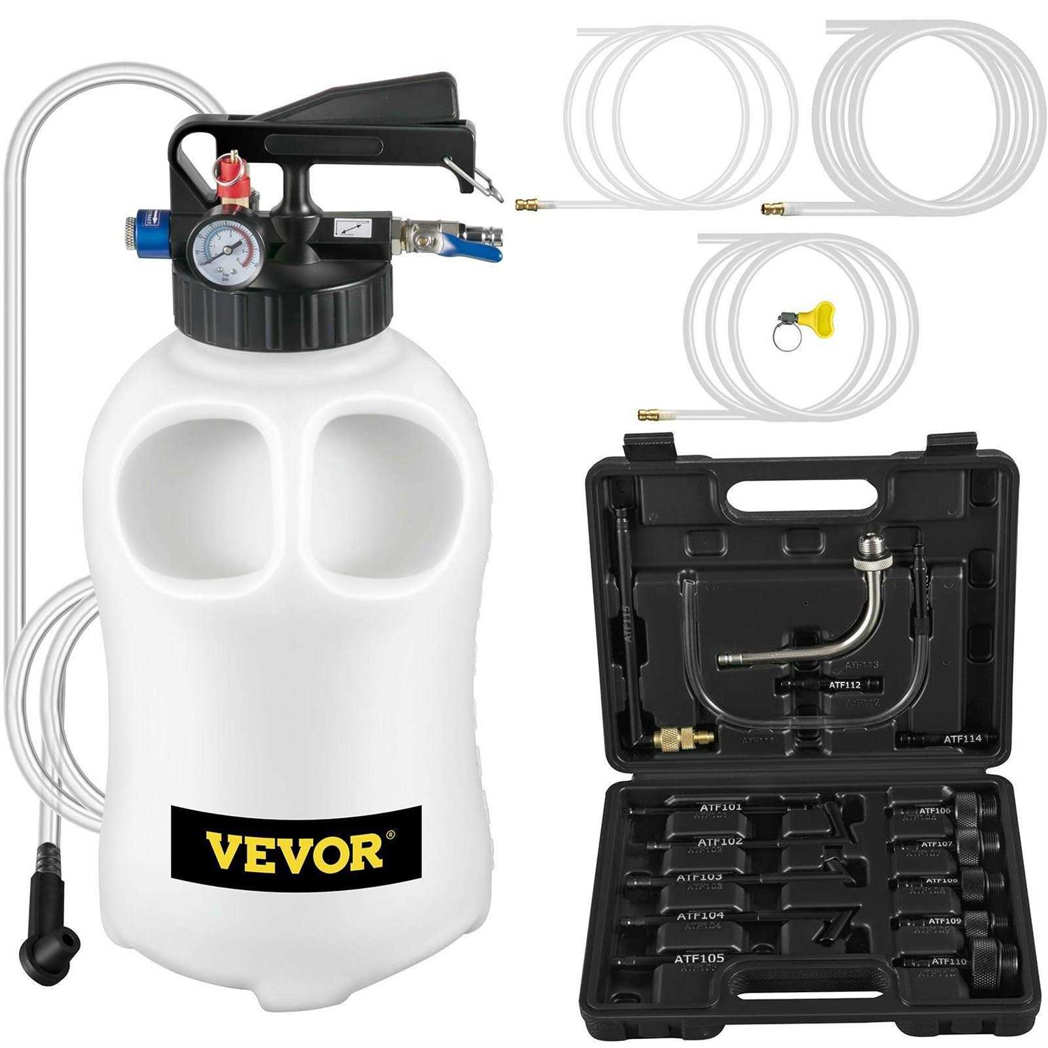 VEVOR Transmission Fluid Pressure Bleeder Large Capacity Transmission Oil Replacement Tool Set ATF Filler Adapters Transmission Oil QCBS - Zenithce
