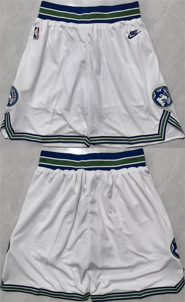 Minnesota Timberwolves White 2025 Shorts (Run Small) - Zenithce