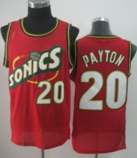Seattle Supersonics #20 Gary Payton 1995-96 Red Swingman Jersey - Zenithce