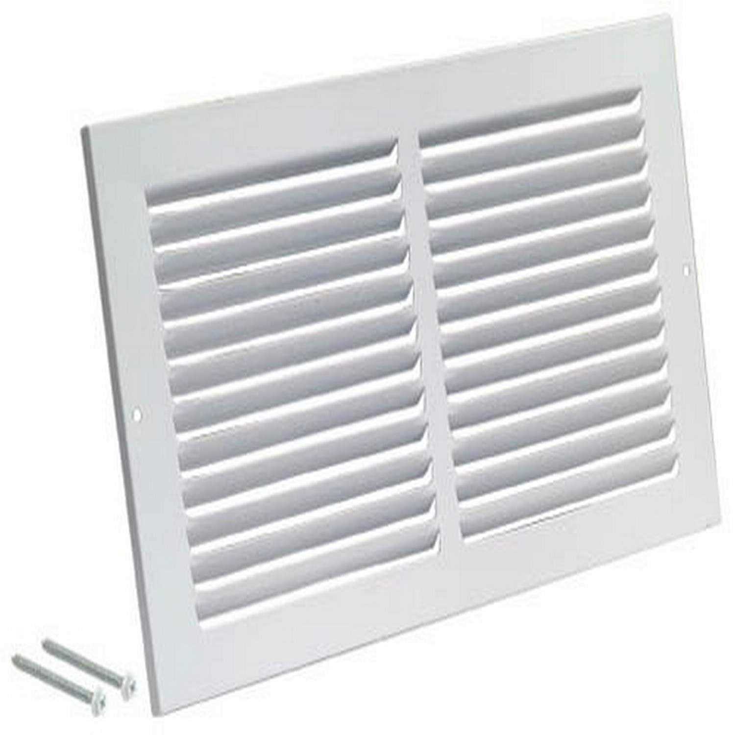 EZ-FLO Steel White Sidewall/Ceiling Return Air Grille - Zenithce