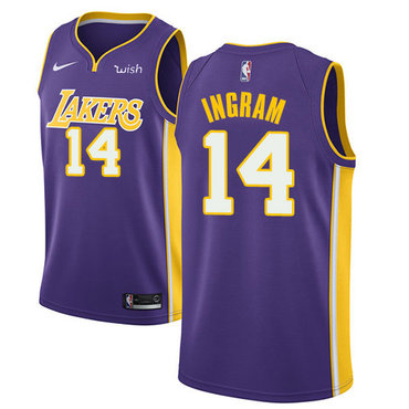 Lakers #14 Brandon Ingram Purple Swingman Statement Edition Jersey - Zenithce