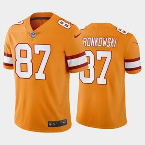 Tampa Bay Buccaneers #87 Rob Gronkowski Orange Vapor Untouchable Limited Stitched Jersey - Zenithce