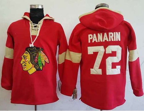 Blackhawks #72 Artemi Panarin Red Pullover Hoodie Stitched NHL Jersey - Zenithce