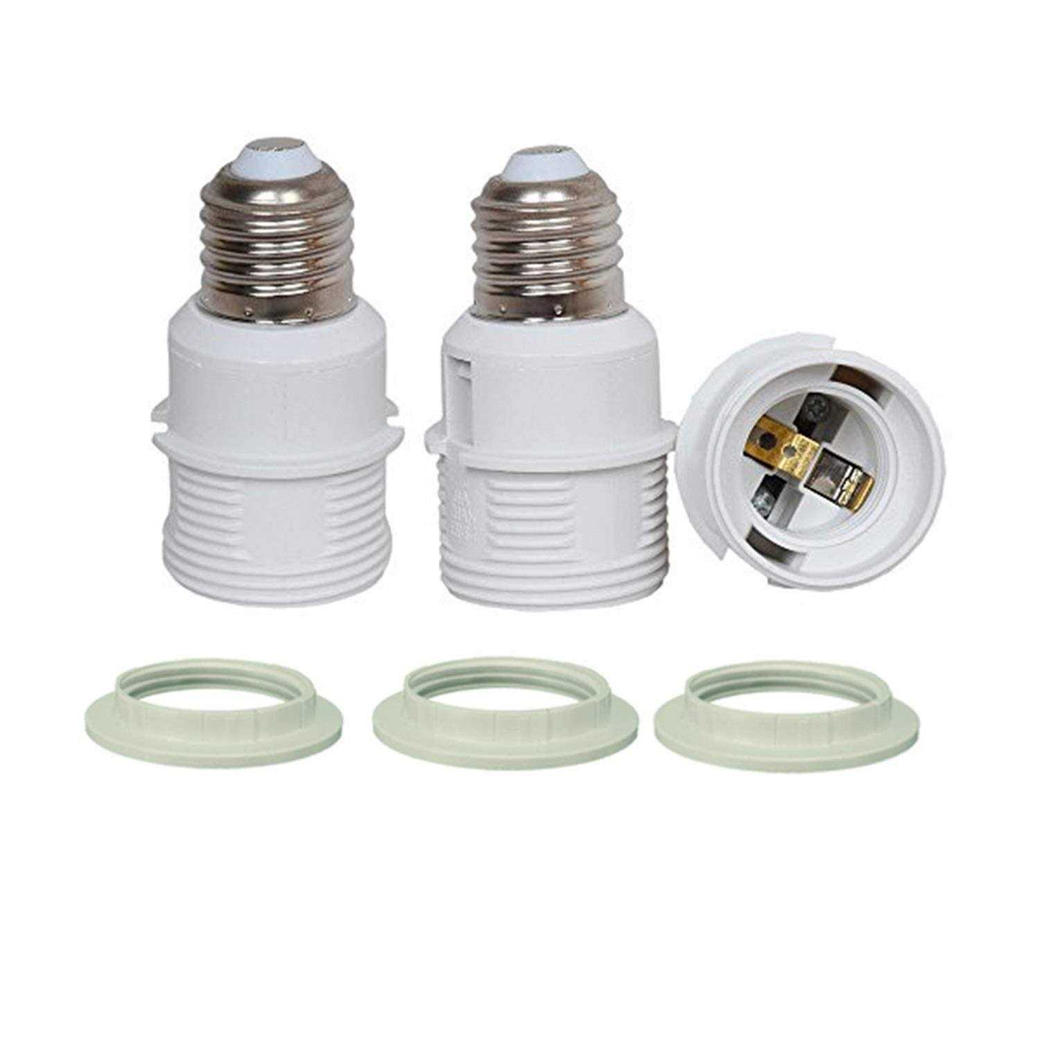 E26 to E26 Light Socket Extender Lamp Bulb Adapter Flexible Extension - Zenithce
